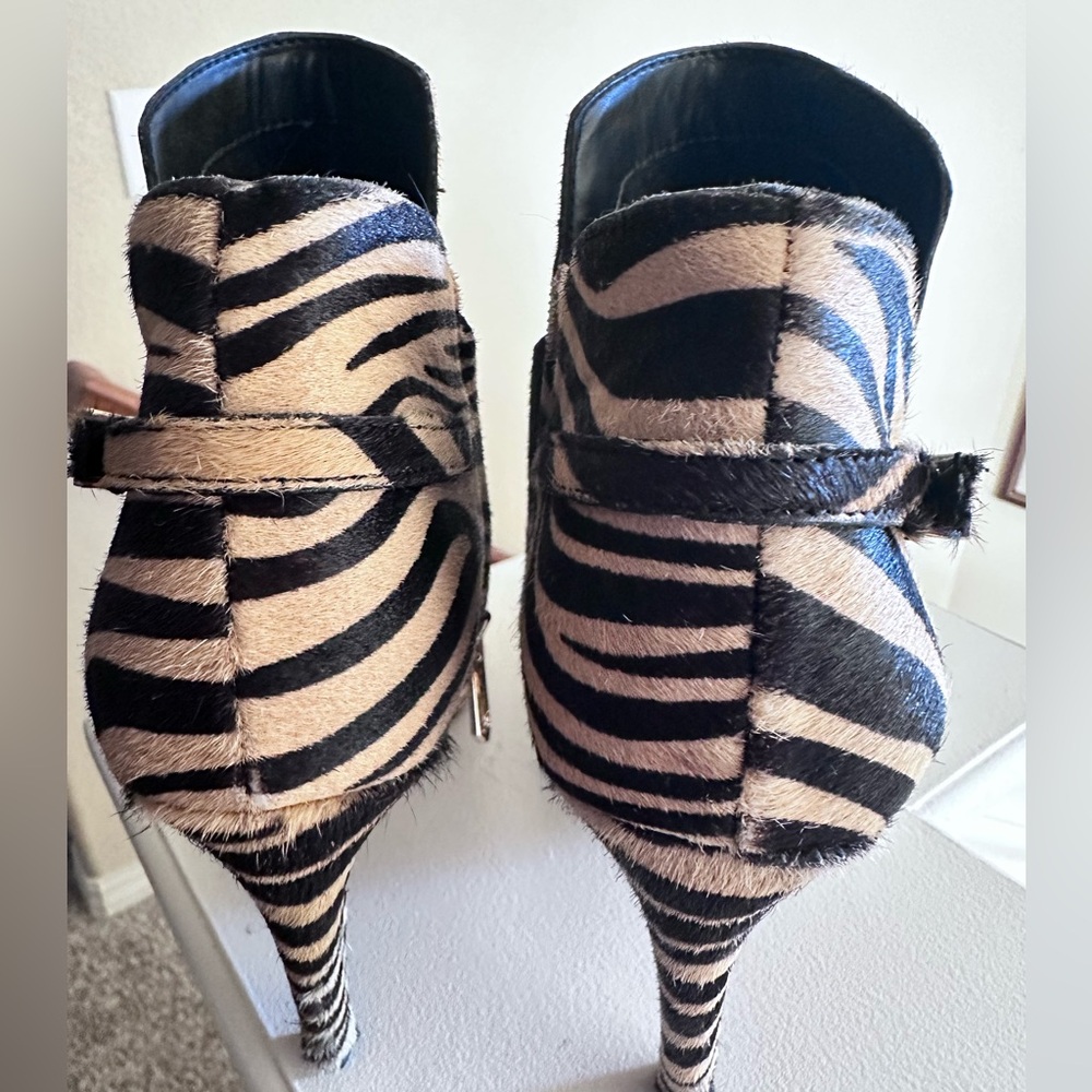 Sam Edelman Zebra Print Ankle Boots - Picture 7 of 10